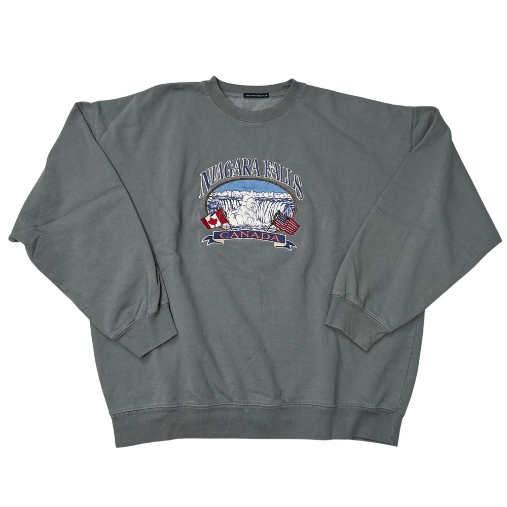 Brandy Melville Niagara Falls Canada Oversized Sweatshirt Grey MJB033-Z087